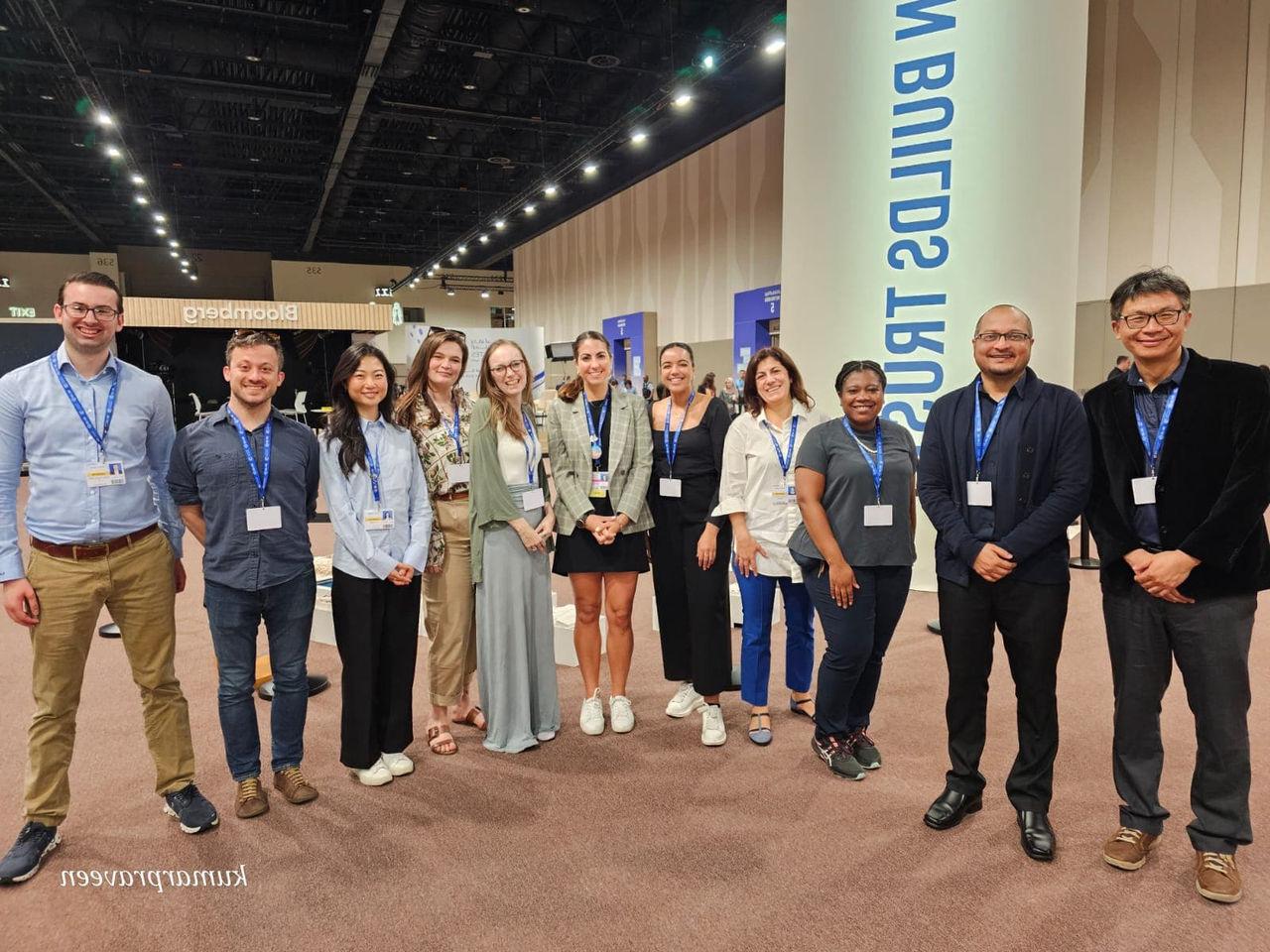 BC students and faculty at the United Nations Climate Change Conference with BC alum Catherine Goldberg